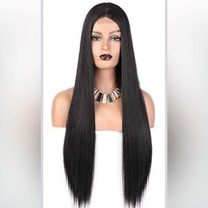 Sleek Black Women's Hair Wig by Vigorous Wigs